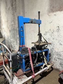 Tire Changer Machine Blue Heavy Duty