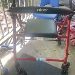 Drive Walker With Brakes And Seat