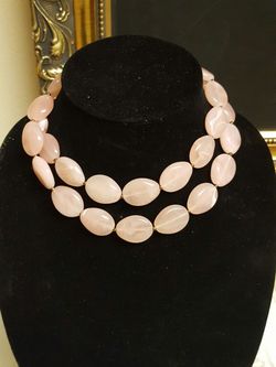 Handmade pink coral beads