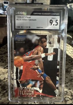 1996-97 Fleer - Allen Iverson #235 Rookie Card. CGC 9.5
