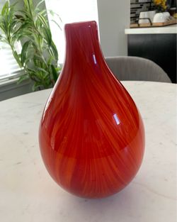 Crate & Barrel Glass Decor Vase / Pot