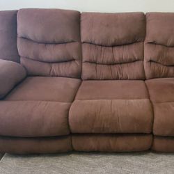 Recliner Sofa- Brown Color