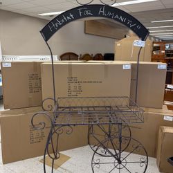 NEW Metal Chalkboard Display Cart