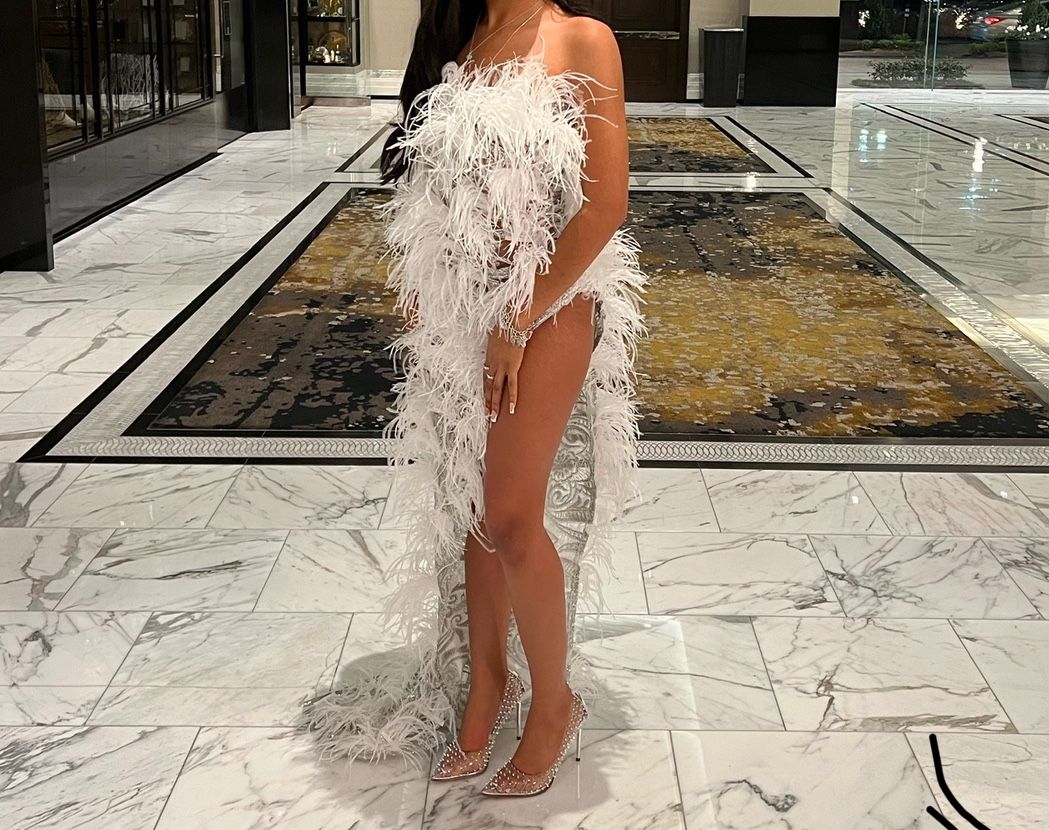 White Feather Dress 