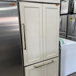 GE Monogram 34” Built In Refrigerator Used Panel Ready