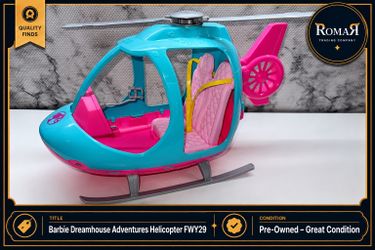 Barbie Dreamhouse Adventures Helicopter FWY29 Mattel 2018 No Doll Vehicle Toy