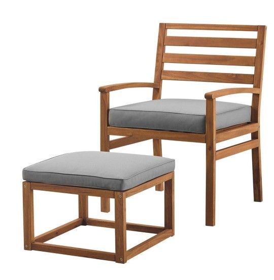 Outdoor Chair & Ottoman 