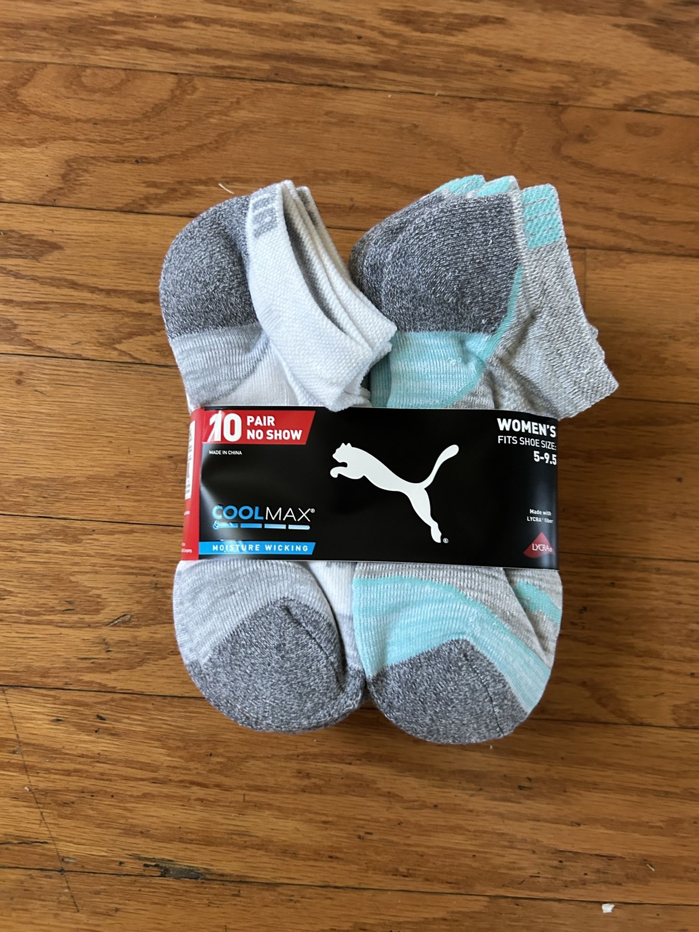 NWT Puma women’s no show socks 10 pairs