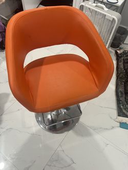 Two Beautiful Leather Bar Chairs 