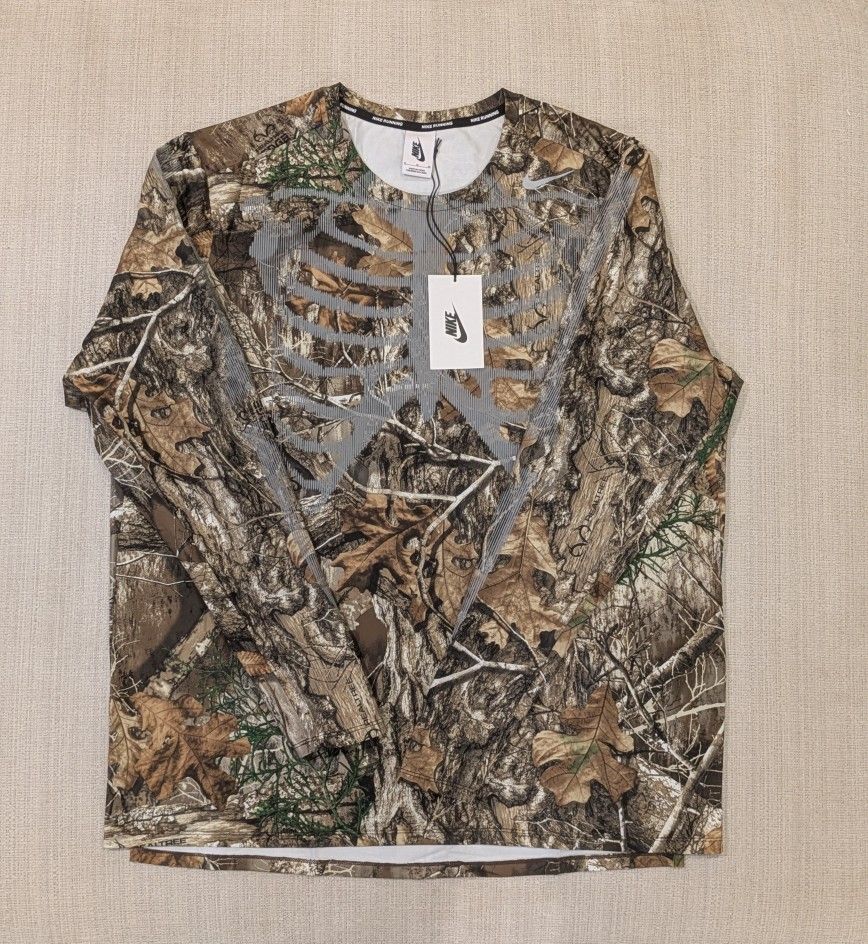 NikeLab NRG Skeleton Camo Realtree Running Tech Shirt - Mens XL