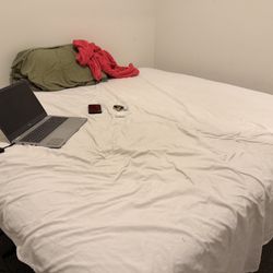 King size Bed With Metal Frame 