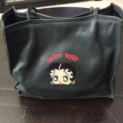 Genuine leather Betty Boop purse