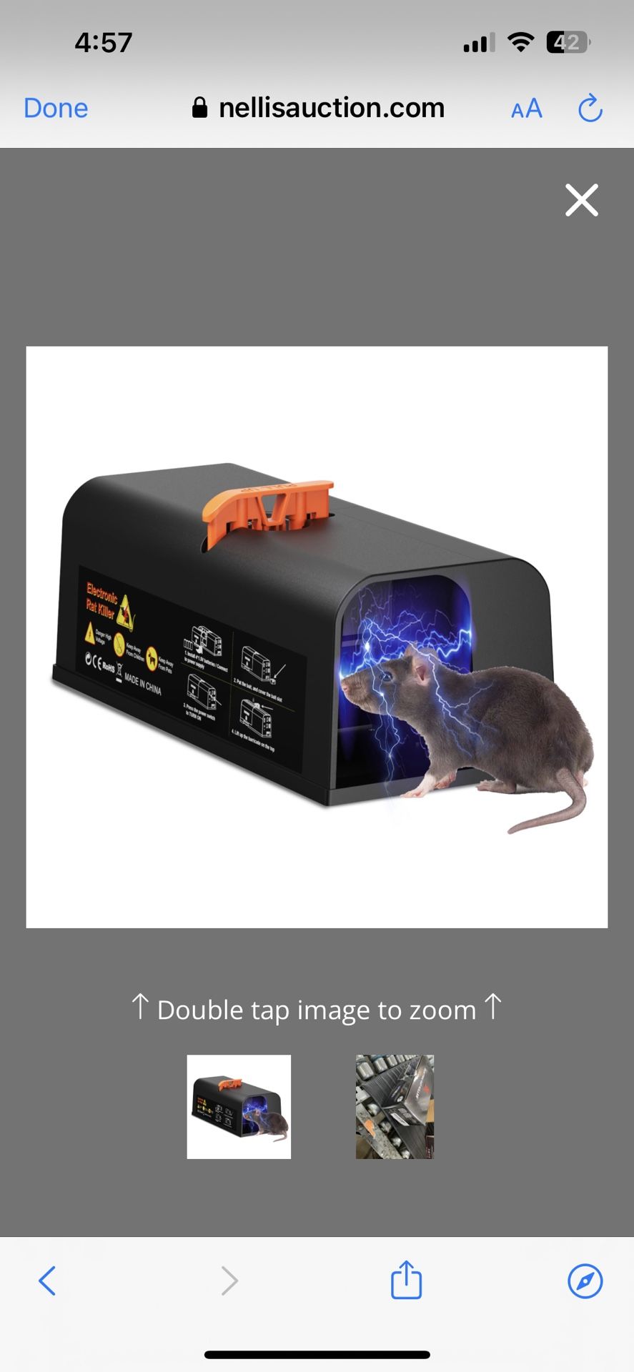 Electric Mouse Trap, Rat Traps Indoor For Home,Electronic Humane Mouse Zapper With Powerful Voltage, Effective Rat Killer For Rodent And Mice - No Tou