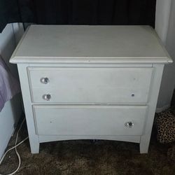 White Twin Set With Mattress