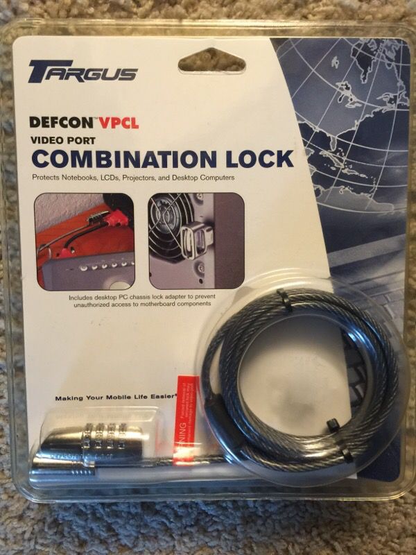 Video Port Combination Lock 6.5'