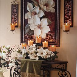 Homeinteriors Cuadros De Magnolias,Sconces, Candelabros,Deje Su Teléfono Para Detalles Y Precios.