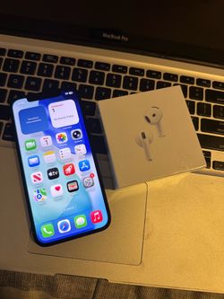 Like new iPhone 12 unlocked for all carriers with New AirPod 4 sealed