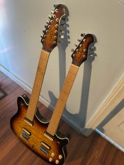 Olp double neck guitar authentic 2 neck exclusive