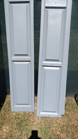 Raised Panel Outdoor Decorative Vinyl Shutters VARIOUS SIZES