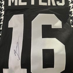 JAKOBI MEYERS Autographed Raiders Jersey Beckett Authenticated