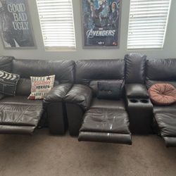 Set of Couch Recliners