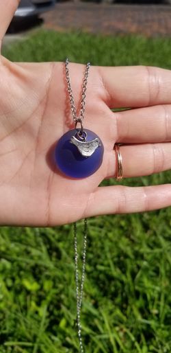 Birdie seaglass Necklace
