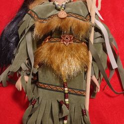 Heritage Signature Collection 35333 Cheyenne Native American Porcelain Doll 18" Large.
