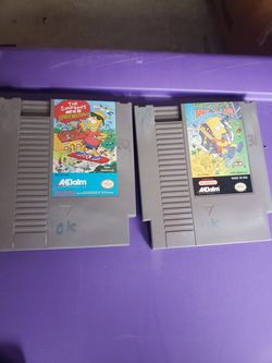 The Simpsons Nintendo, NES game lot