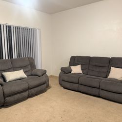 Reclining Couch And Loveseat 