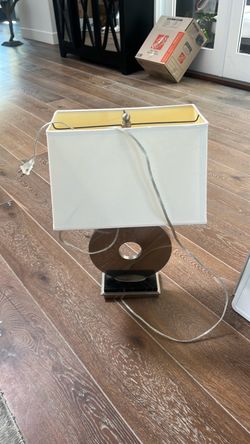 Modern Table Lamp with Rectangle Shade
