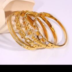 18k Gold Plated Bracelets 