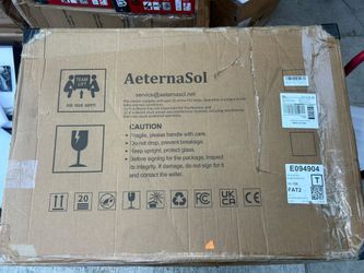 AeternaSol 200W 12V N-Type 18BB Mono Solar Panel, 25% High-Efficiency, IP68 Waterproof, MC4 Connector, for RV Marine Off-Grid