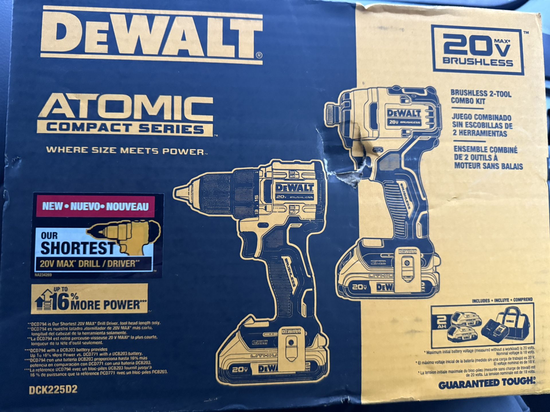 DeWALT ATOMIC COMPACT SERIES  Brushless 2 Tool Combo Kit