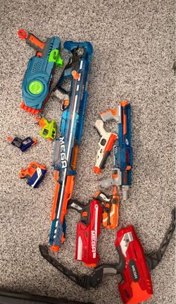 Nerf Gun Lot – Multiple Blasters Including Mega