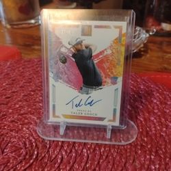 Golf Card Talor Gooch Rookie Auto Numbered /17 LIV Tournament 