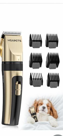 Dog Grooming Clippers, Low Noise, Electric Quiet, Adjustable Clipper Comb, Rechargeable Cordless Dog Hair Clippers for Dogs Cats Pets, Gold #1