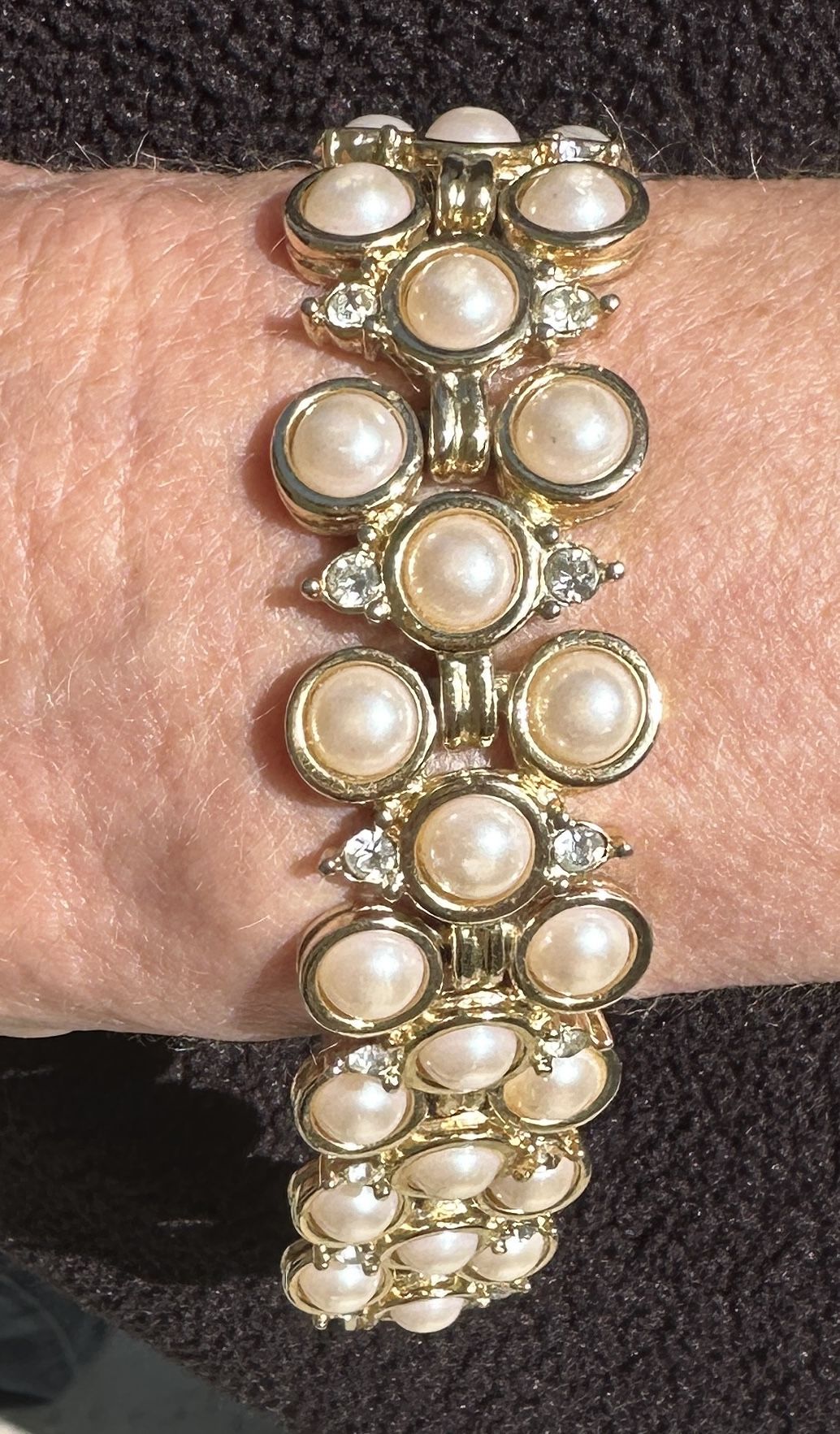 Custom Bracelet imitation Pearls 7״