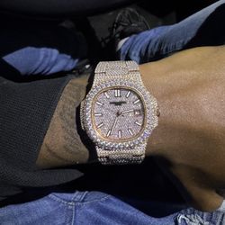 Moissanite Bussdown Watch