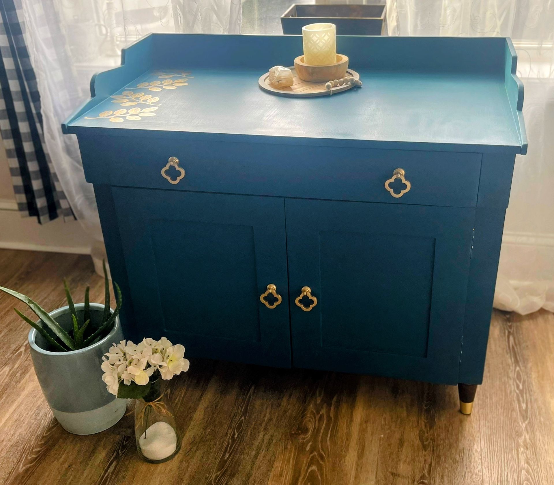 Beautiful Teal Desk 