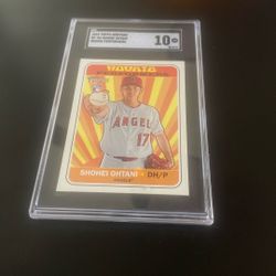 2018 Topps Heritage Shohei Ohtani Rookie Performers Rookie Card SGC 10 Gem Mint