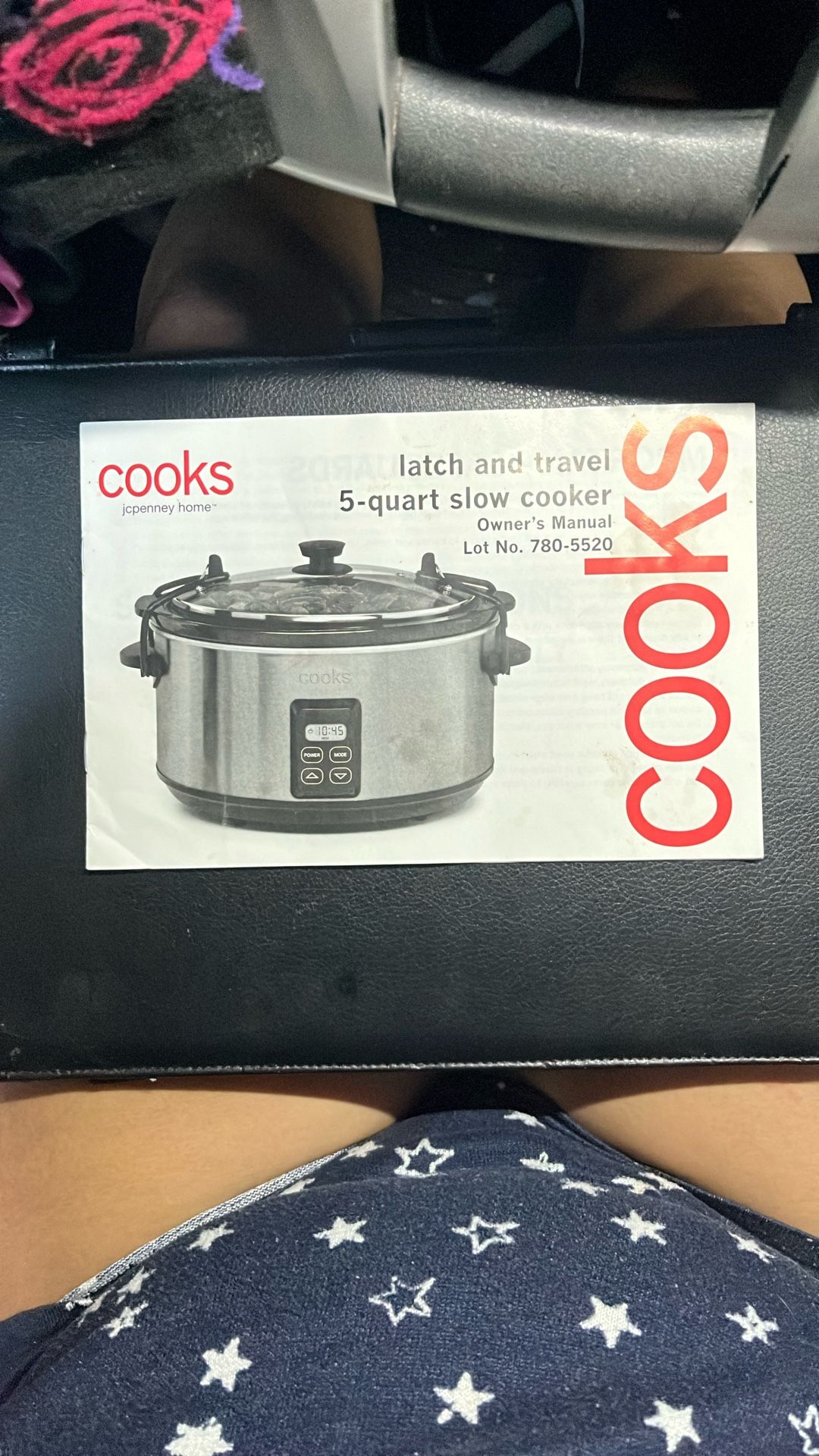 COOKS (JC PENNY HOME) 5-QUART SLOW COOKER (LATCH & TRAVEL)