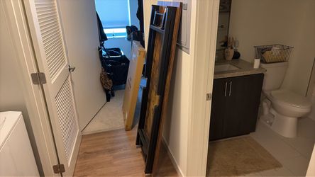 Heavy duty wood finish folding table