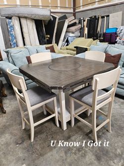 Dinette Table Set w/drop leaf
