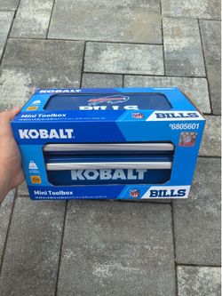 Kobalt Buffalo Bills NFL Mini Toolbox NEW 2 Drawer Metal Tool Box