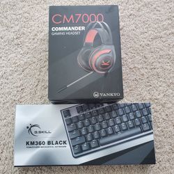 G. SKILL KM360 Mechanical Keyboard & Headset