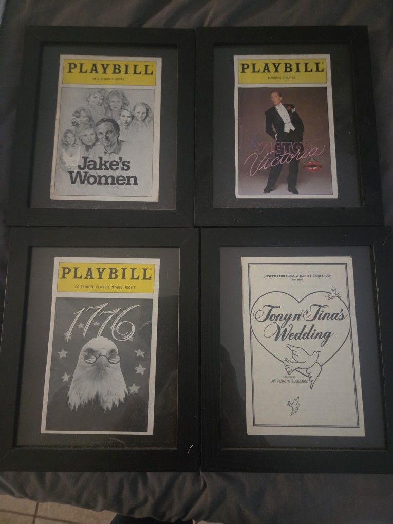 Off Broadway Framed Play Bill Covers