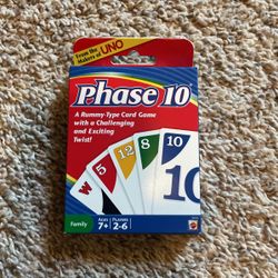 Phase 10 card Game 