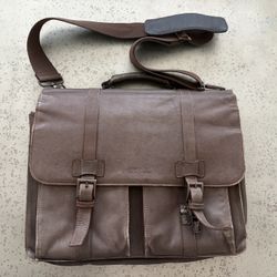 Kenneth Cole Leather Laptop Work Bag