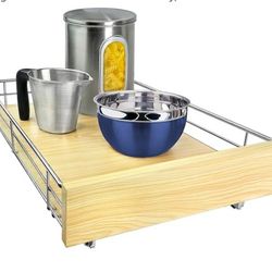 LYNK PROFESSIONAL® SELECT™ Pull Out Cabinet Organizer, 14" x 21" Slide Out Drawers for Kitchen Cabinets - Sliding Pull-Out Pantry Shelves – Home Shelf