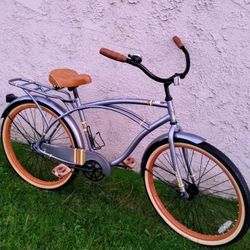 Grey Huffy Nel Lusso Nassau 26" Beach Cruiser Bike Bicicleta 